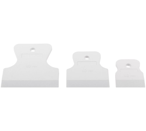 Набор шпателей резиновых 40/60/80мм, белые КУРС РОС