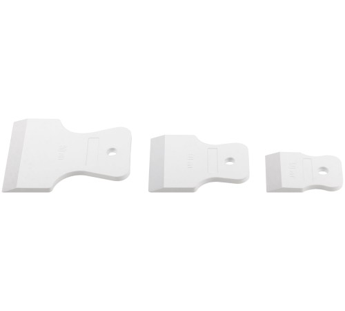 Набор шпателей резиновых 40/60/80мм, белые КУРС РОС