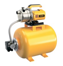 Насосная станция WPS1200-50S, 1200 Вт, напор 45 м, 5000 л/ч, ресивер 50 л, нержавейка Denzel