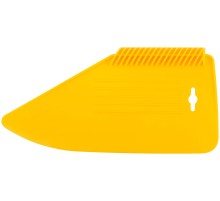 Шпатель прижимной, для разглаживания обоев, пластиковый, желтый 280 мм FIT РОС