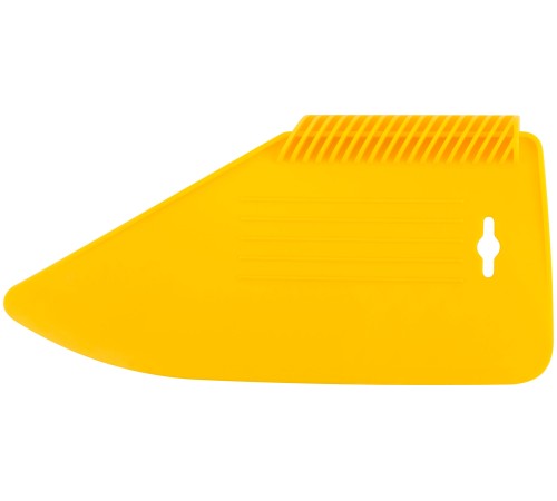 Шпатель прижимной, для разглаживания обоев, пластиковый, желтый 280 мм FIT РОС