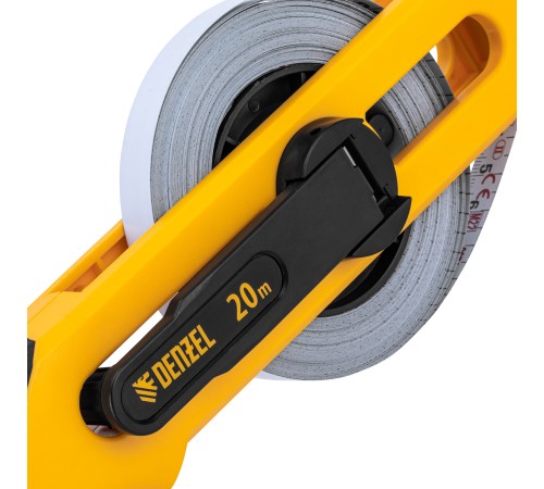 Рулетка геодезическая 20 м х 13 мм, открытый корпус, металлическая лента Denzel Рулетка геодезическая 20 м х 13 мм, открытый корпус, металлическая лента Denzel