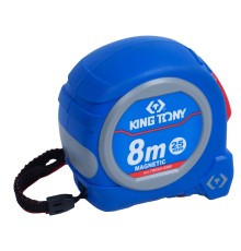 Рулетка измерительная 8 м, полотно 25 мм, магнитный крюк KING TONY 79094-08M Рулетка измерительная 8 м, полотно 25 мм, магнитный крюк KING TONY 79094-08M
