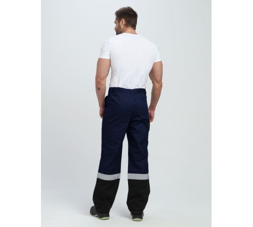 Костюм Виват-1 Премиум CH МВО (тк.Смесовая,240) брюки, т.синий/черный/васильковый