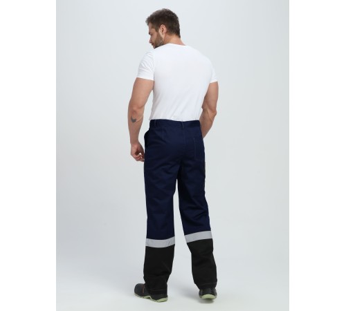 Костюм Виват-1 Премиум CH МВО (тк.Смесовая,240) брюки, т.синий/черный/васильковый