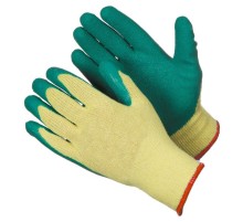 Перчатки х/б с рифленым латексным покрытием (цвет в ассортименте)