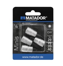 Набор бит TORX Minis Matador 2092 6,3 (1/4) Набор бит TORX Minis Matador 2092 6,3 (1/4)