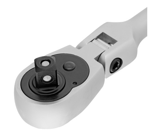 Ключ-трещотка шарнирный 1/2", СrV, 72 зуба, с быстрым сбросом, матовый хром Stels Ключ-трещотка шарнирный 1/2", СrV, 72 зуба, с быстрым сбросом, матовый хром Stels