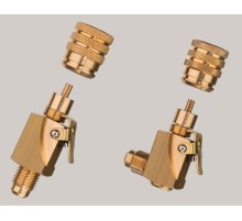 2 быстросъёмных соединения с клапаном Шредера Refco V-35010+35012