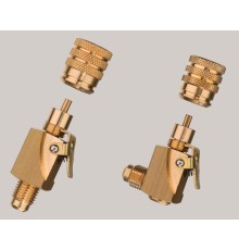 2 быстросъёмных соединения с клапаном Шредера Refco V-35010+35012