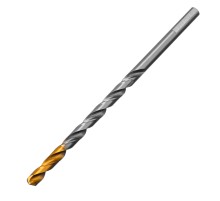 Сверло спиральное по металлу 6 х 139 мм, Р6М5, Golden Tip, удлиненное Denzel