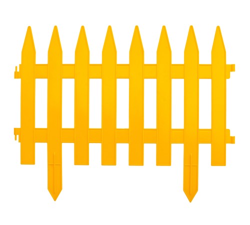 Забор декоративный "Рейка", 28 х 300 см, желтый, Palisad Забор декоративный "Рейка", 28 х 300 см, желтый, Palisad