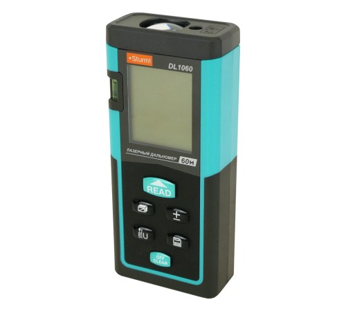 Дальномер лазерный, 0.05-60м, LCD дисплей, встроенный уровень, чехол, Sturm! Дальномер лазерный, 0.05-60м, LCD дисплей, встроенный уровень, чехол, Sturm!