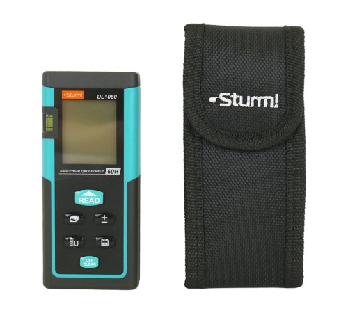 Дальномер лазерный, 0.05-60м, LCD дисплей, встроенный уровень, чехол, Sturm! Дальномер лазерный, 0.05-60м, LCD дисплей, встроенный уровень, чехол, Sturm!