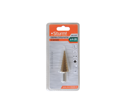 Сверло ступенчатое Sturm! 1055-S420