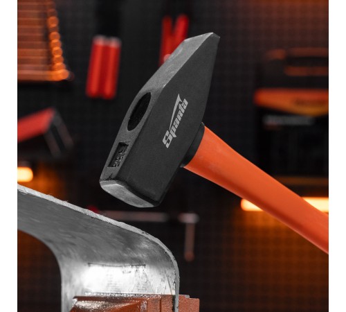 Молоток слесарный, 1500 г, фибергласовая обрезиненная рукоятка Sparta