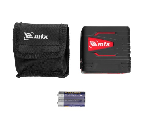 Лазерный уровень QBC RED Basic SET, 10 м, красный луч, батарейки, резьба 1/4" MTX