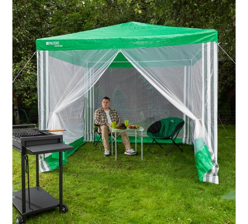 Тент садовый с москитной сеткой, 2.5 х 2.5/2.4, Camping Palisad Тент садовый с москитной сеткой, 2.5 х 2.5/2.4, Camping Palisad