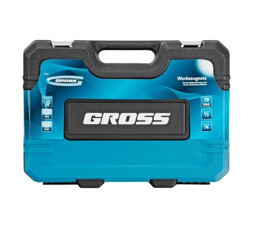 Набор инструментов 78 предметов , 120 зубьев, CrV, 1/4