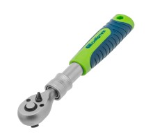 Ключ-трещотка телескопический 3/8", 215-315 мм, 72 зуба, с быстрым сбросом Сибртех