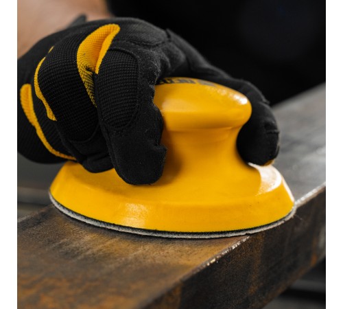 Брусок для шлифования, круглый, 125 мм, с "липучкой"// Denzel