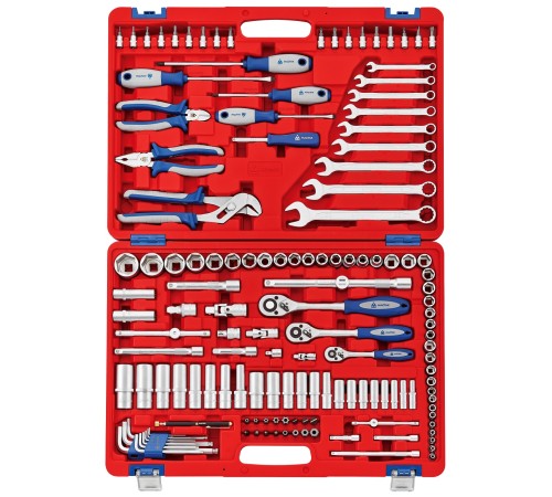 Набор инструментов 142 предмета, универсальный МАСТАК 01-142C