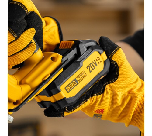 Пила циркулярная аккумуляторная бесщет. CCSH-BL-20-185, 185 мм, Li-Ion, 20 В// Denzel