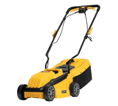Газонокосилка электрическая GMC-1200, шир.,32см, 1200 Вт, 3 уров., травосб. 30 л Denzel