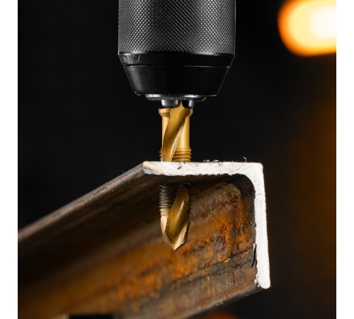 Сверло-метчик М12 х 1,25 мм, Р6М5// Denzel