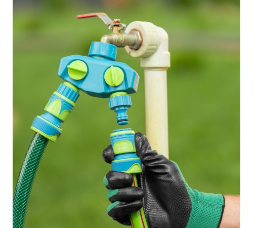 Разветвитель двухканальный, пластиковый Palisad Luxe