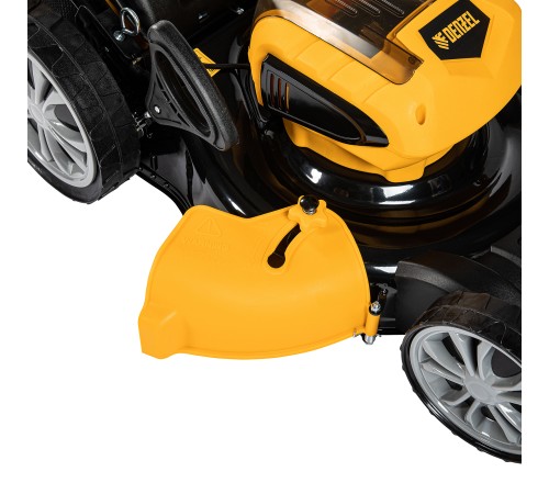 Газонокосилка аккумуляторная бесщеточная RLM450-36, Li-ion, 36 В, 4 Ач, 450 мм, травосборник 40 л Denzel