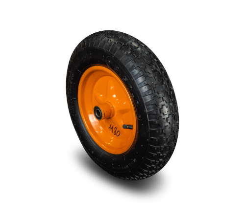 Колесо пневматическое резиновое 370 мм 3.50-8 (подшипник 16 мм) Колесо пневматическое резиновое 370 мм 3.50-8 (подшипник 16 мм)