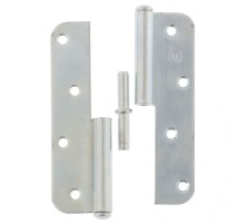 Петля накладная ПН1-130 правая, цинк, 4 шт, (Металлист)