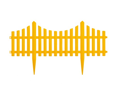 Забор декоративный "Гибкий", 24 х 300 см, желтый, Palisad