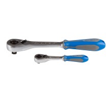 Набор трещоток 1/4", 1/2", 90 зубцов, флажковых с кнопкой, 2 предмета KING TONY 7773GS Набор трещоток 1/4", 1/2", 90 зубцов, флажковых с кнопкой, 2 предмета KING TONY 7773GS
