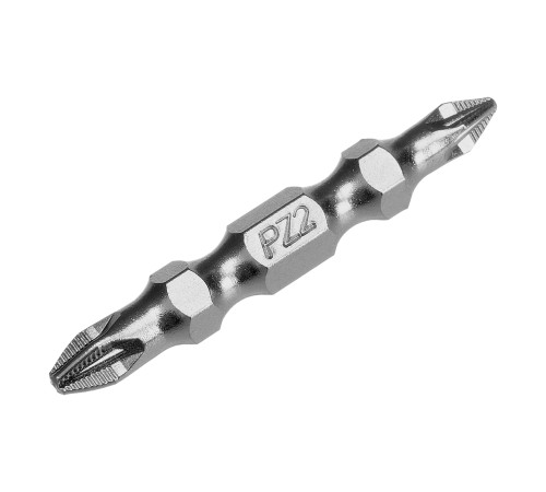 Бита двухстор., PZ2-PZ1х45мм, сталь S2, 10шт. Gross