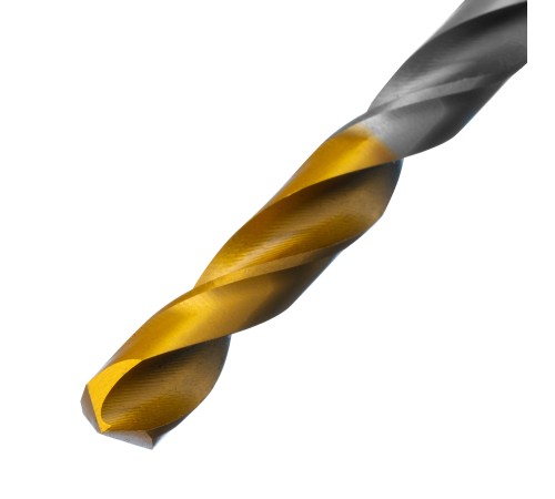 Сверло спиральное по металлу 6,5 x 100 мм, Р6М5, Golden Tip  Denzel