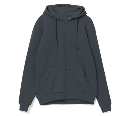 Толстовка на молнии с капюшоном Siverga Heavy 2.0, темно-серый Толстовка на молнии с капюшоном Siverga Heavy 2.0, темно-серый
