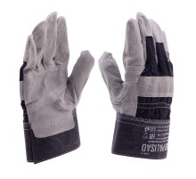 Перчатки спилковые комбинированные, размер XL, Palisad