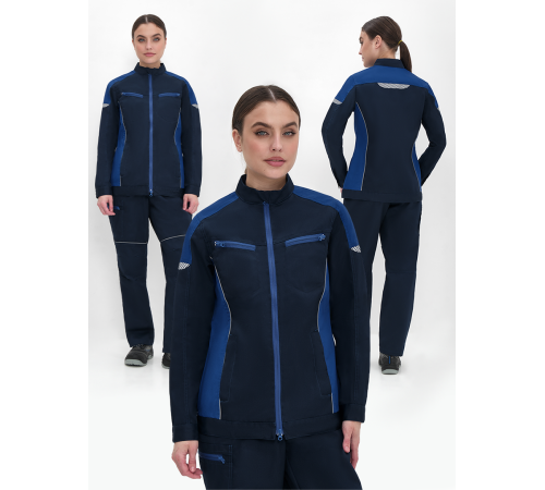 Куртка женская ProfLineSpecialist (тк.Смесовая,240), т.синий/васильковый