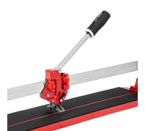 Плиткорез ручной монорельсовый 750 х 14 мм, ходовая каретка,9/4 рег. подшипников, литая станина// MTX