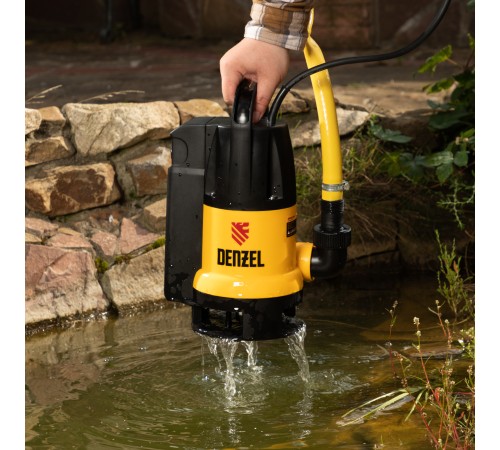Дренажный насос DP800A, 800 Вт, подъем 5 м, 13000 л/ч Denzel