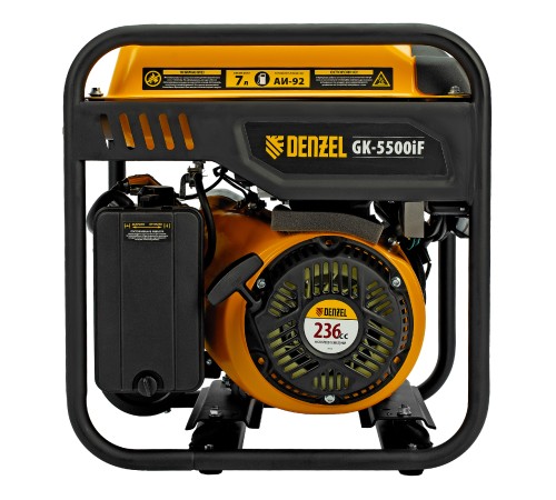 Генератор инверторный GK-5500iF, 5,5 кВт, 230 В, ручной старт DENZEL Генератор инверторный GK-5500iF, 5,5 кВт, 230 В, ручной старт DENZEL
