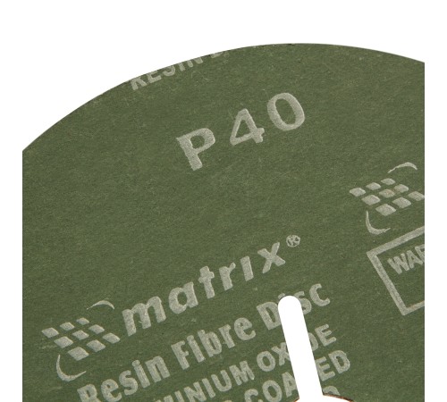 Круги фибровые 5 шт, Р 40, 180 х 22 mm Matrix Круги фибровые 5 шт, Р 40, 180 х 22 mm Matrix