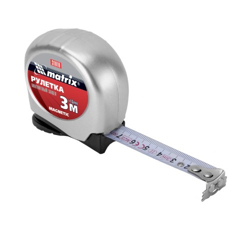 Рулетка Magnetic,3 м х 16 мм,магнитный зацеп Matrix Рулетка Magnetic,3 м х 16 мм,магнитный зацеп Matrix