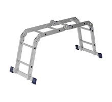 Лестница шарнирная алюминиевая, 4 х 2 ступени, Сибртех