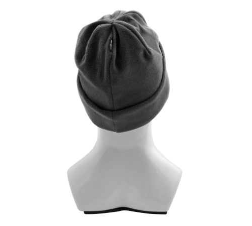 Шапка с отворотом из флиса для взрослых, размер 58-59, серая Сибртех