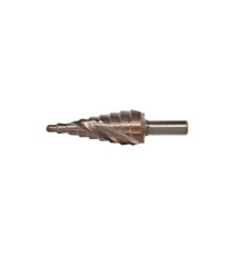 Сверло ступенчатое по металлу 4-20мм шаг 2мм Р6М5+COBALT спираль Sturm! Сверло ступенчатое по металлу 4-20мм шаг 2мм Р6М5+COBALT спираль Sturm!