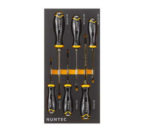RUNTEC RT-HT313PRP7 Тележка инструментальная 7 полочная Performance с комплектом инструмента, 313 предметов