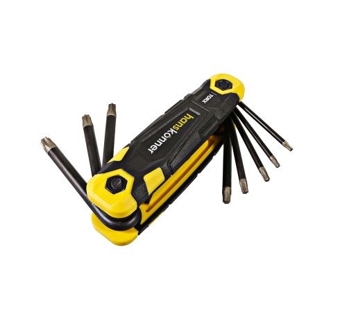 Набор ключей TORX, 8шт, T9-T40, S2, Hanskonner Набор ключей TORX, 8шт, T9-T40, S2, Hanskonner